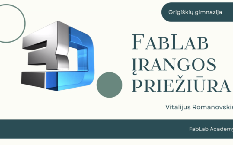 Mokytojai dalyvavo seminare apie FabLab įrangos priežiūrą